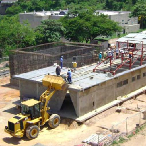 Obra en construcción de un centro oncológico